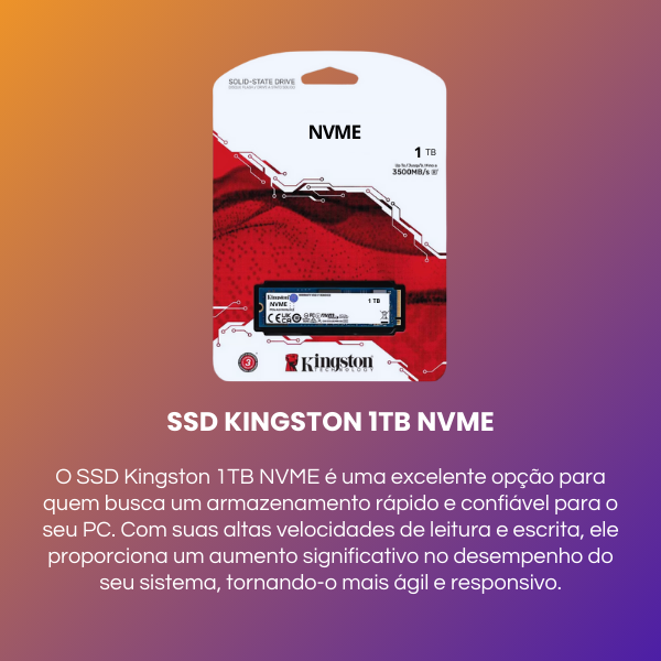 ssd nvme m.2 kingston 1tb